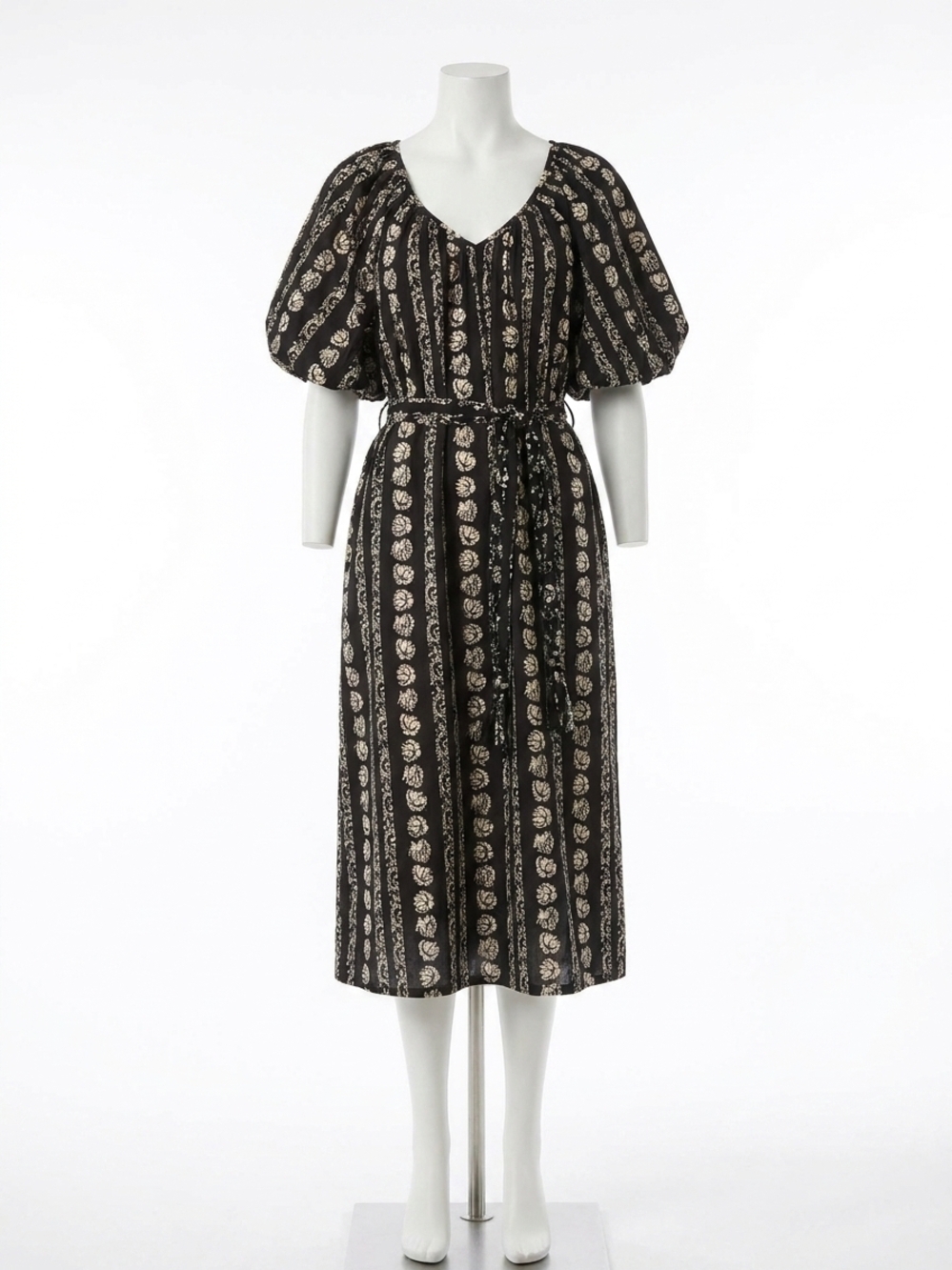 NEW MARIE OLIVER foster dress in raven rows